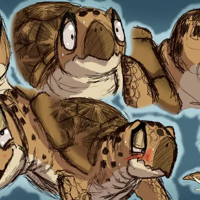 turtle (dragon ball) (dragon ball) created by badday (artist)