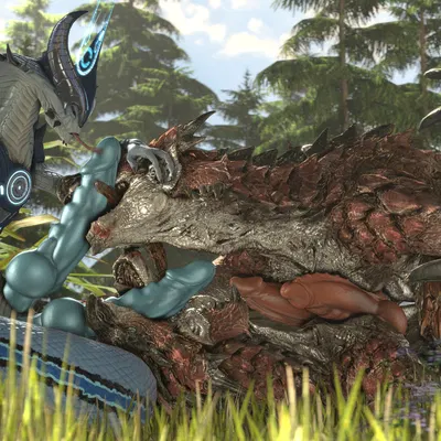 viper king (capcom, monster hunter) created by aceydrgn