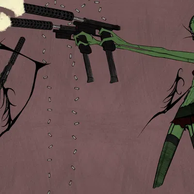 vyk (ryn) (glock, invader zim) created by darkryn (artist)