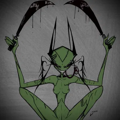 vyk (ryn) (invader zim, nickelodeon) created by darkryn (artist)
