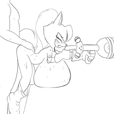 whisper the wolf (idw publishing, sega) created by fourssss