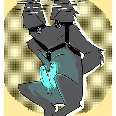 2 heads, 2 penises, 3 toes, anthro