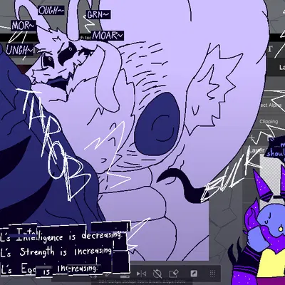 6x (felineflustered), asriel dreemurr (god form) (medibang paint (copyright), undertale) created by felineflustered