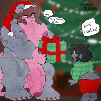 abby (khrunkisillegal), roque (khrunkisillegal) (christmas) created by khrunkisillegal