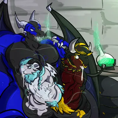 adelaide (acluelessbull), gabriel (acluelessbull), ryvin (european mythology, greek mythology) created by badharpy