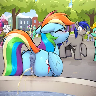 aerial ace, bonbon (mlp), derpy hooves (mlp) (friendship is magic, hasbro) created by selenophile