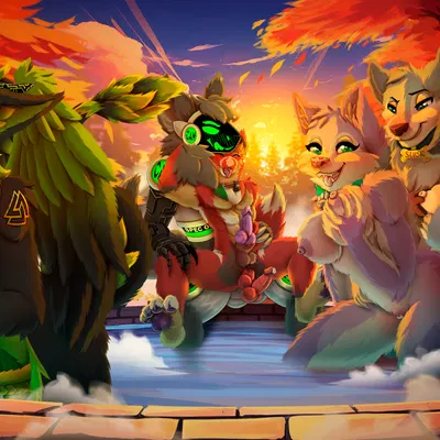 ahsoka (littlebolty), azrael (owllad934), cooper (cooperplays) (mythology) created by arcanelynx