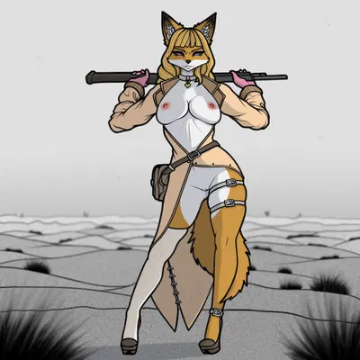 akai hime (wild assault) (combat cat studio, wild assault) created by diskeit