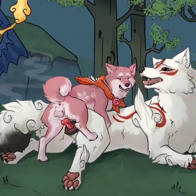 amaterasu (okami), ume (okami) (capcom, clover studio) created by hakudoge
