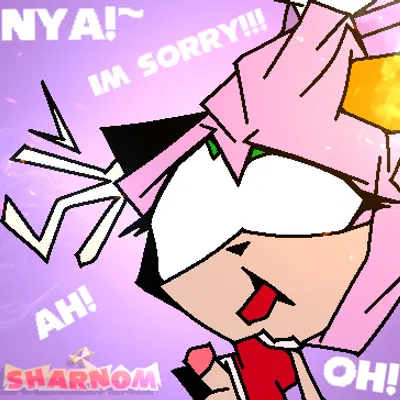amy rose, blaze the cat (sega, sonic the hedgehog (series)) created by sharnom