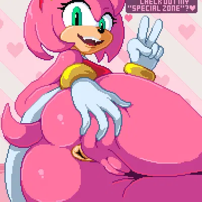 amy rose (sega, sonic the hedgehog (series)) created by countmoxi