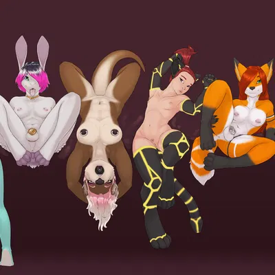 andi (ivory-raven), benji (ivory-raven), cyberkitten (ivory-raven) created by ivory-raven