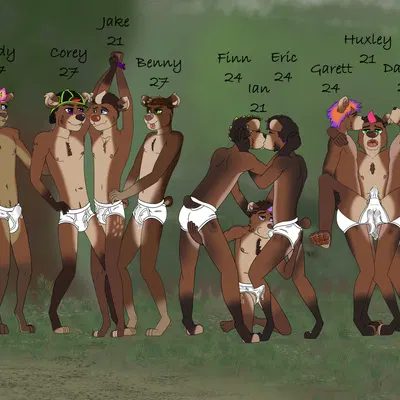 andy (smokeyrooster), benny (smokeyrooster), corey (smokeyrooster) created by smokeyrooster