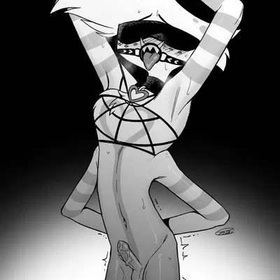 angel dust (hazbin hotel, hellaverse) created by enaic31