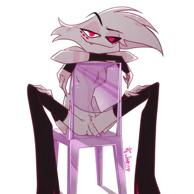 angel dust (hazbin hotel, hellaverse) created by rukan
