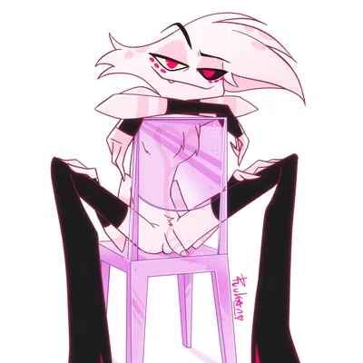 angel dust (hazbin hotel, hellaverse) created by rukan