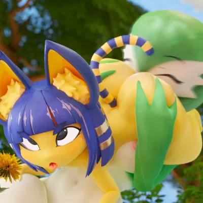 ankha (animal crossing) (animal crossing, nintendo) created by adriandustred