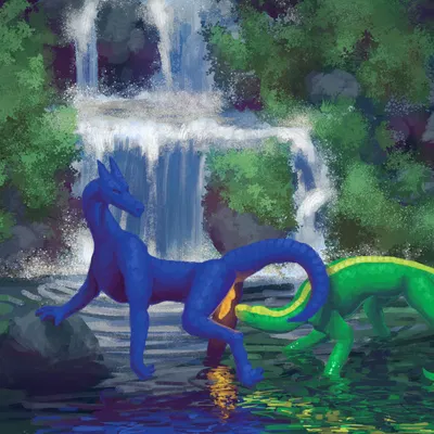 anomalous blue dragon (mythology) created by ruimtekroeg