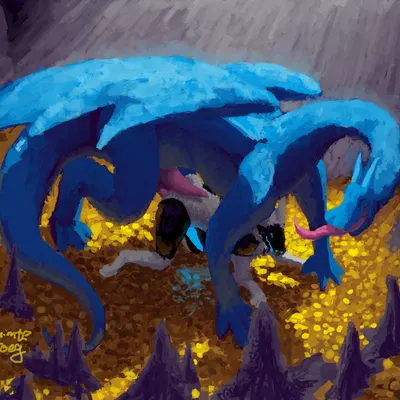 anomalous blue dragon, ruim (ruimtekroeg) (mythology) created by ruimtekroeg