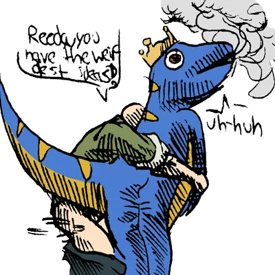 anon (snoot game), king rex (snoot game), reed (gvh) (cavemanon studios, goodbye volcano high) created by banco