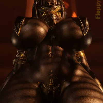 anubis, anubis (bom39) (egyptian mythology, middle eastern mythology) created by floppyhuman