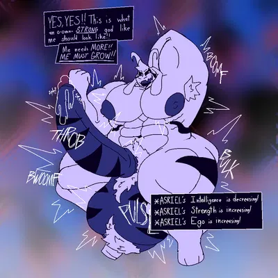 asriel dreemurr (god form) (undertale, undertale (series)) created by felineflustered
