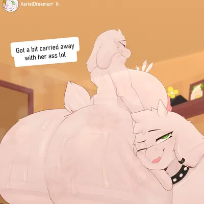 asriel dreemurr, toriel (deltarune, undertale) created by coffilatte