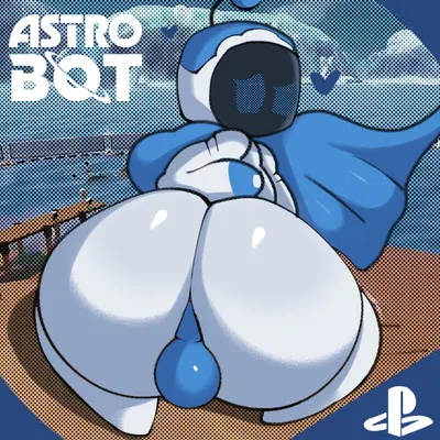 astro (astro bot) (astro bot (series), playstation) created by alexdraws