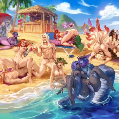 avalina firestrider (character), barovar sunwhisper (character), carmilla mervallian (character) (blizzard entertainment, warcraft) created by quasart