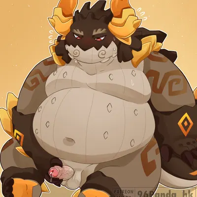 azhdaha (genshin impact, mihoyo) created by 96panda