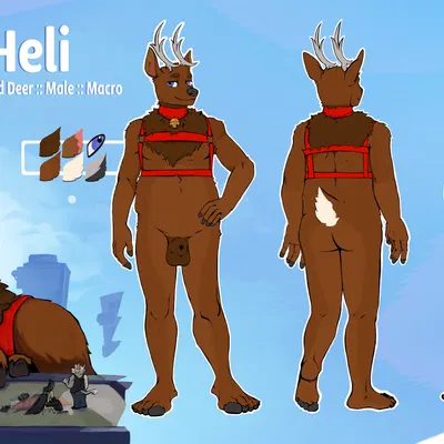 background character, heli (heliguy) created by gingerrey