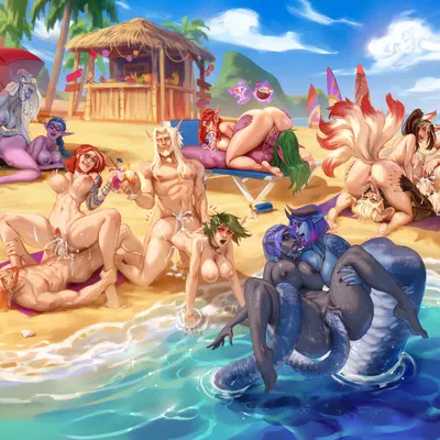 barovar sunwhisper (character), carmilla mervallian (character), exarch uriel (character) (blizzard entertainment, warcraft) created by quasart