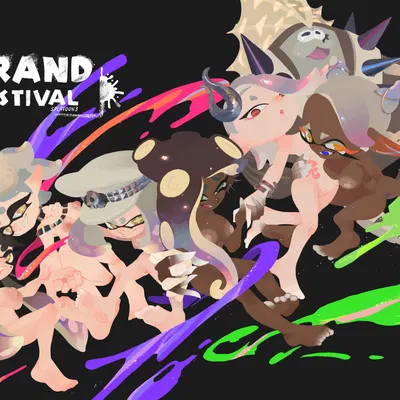 big man (splatoon), callie (splatoon), frye (splatoon) (nintendo, splatoon) created by vespbee