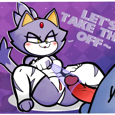blaze the cat (sega, sonic the hedgehog (series)) created by heyomaerow