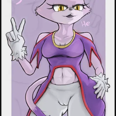 blaze the cat (sega, sonic the hedgehog (series)) created by saintmarmo