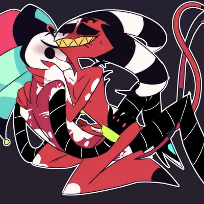 blitzo (helluva boss), fizzarolli (helluva boss) (hellaverse, helluva boss) created by kkcq20yk0db5mak