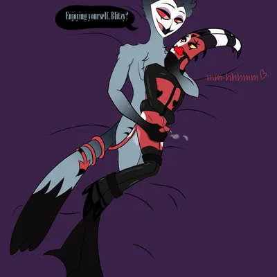 blitzo (helluva boss), stolas (helluva boss) (hellaverse, helluva boss) created by reachahighernoon