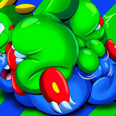 bob (bubble bobble), bub (bubble bobble) (bubble bobble, mythology) created by tepigfan101