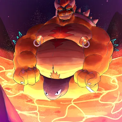 bowser (mario bros, nintendo) created by darkened idiot
