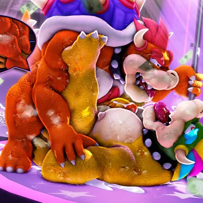 bowser, moonwulf (character) (mario bros, nintendo) created by moonwulf