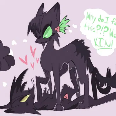 breezepelt (warriors), hollyleaf (warriors) (warriors (book series)) created by kitt3ngutzz