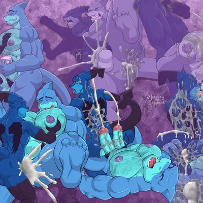 bull sharkowski, dj shark (dj sharkowski) (cartoon network, my gym partner's a monkey) created by crimsonmercury7192