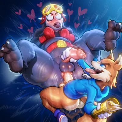 bumper the badger, conker (conker's bad fur day, diddy kong racing) created by gerrkk