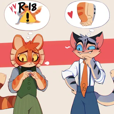 calvin mcmurray, rocky rickaby (lackadaisy) created by cydonia xia