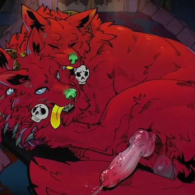 cerberus (hades) (european mythology, greek mythology) created by majmajor