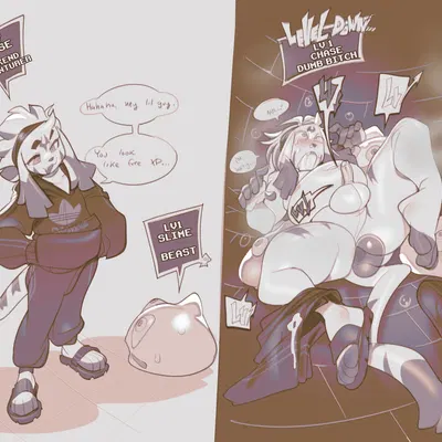 chase (shootysylveon) (instant loss 2koma) created by submarine screw