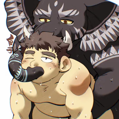 chubby protagonist (tas), girimekra (tas), protagonist (tas) (lifewonders, tokyo afterschool summoners) created by shirako
