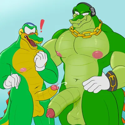 classic vector, vector the crocodile (sega, sonic the hedgehog (series)) created by kelsdungeon