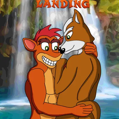 crash bandicoot, fox mccloud (activision, crash bandicoot (series)) created by ciel-wolf