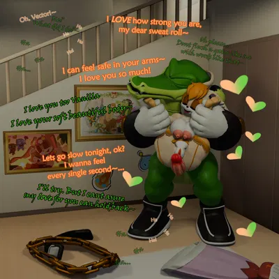 cream the rabbit, emerl, vanilla the rabbit (sega, sextember) created by sonlink